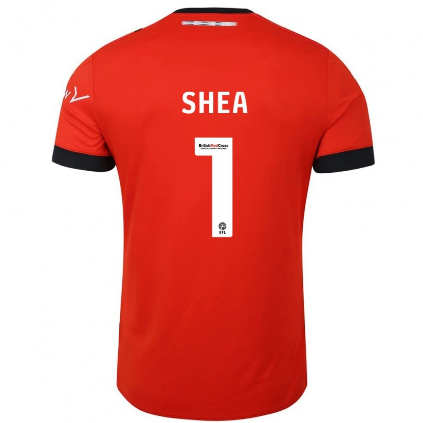 Danxen Dětské James Shea #1 Oranžově Černá Domů Hráčské Dresy 2024/25 Dres