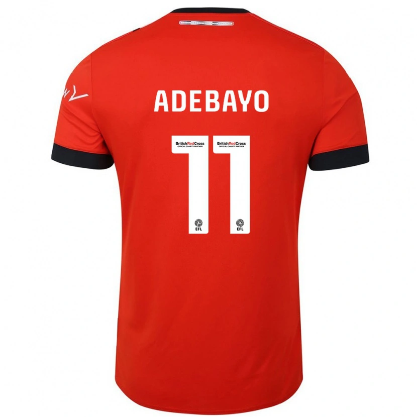 Danxen Dětské Elijah Adebayo #11 Oranžově Černá Domů Hráčské Dresy 2024/25 Dres