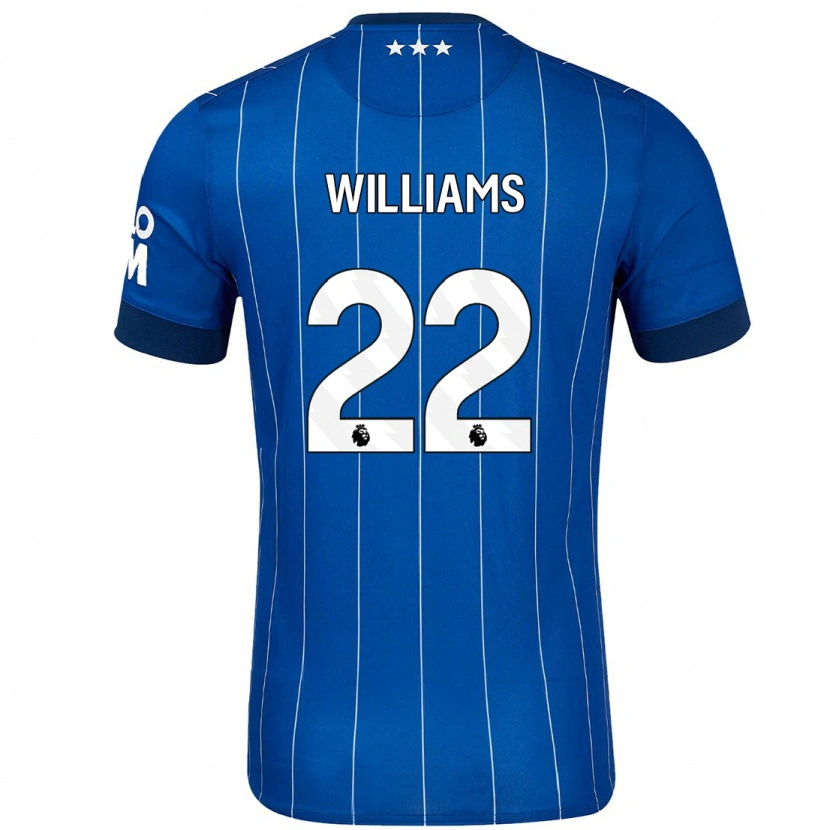 Danxen Dětské Evie Williams #22 Námořnická Modř Domů Hráčské Dresy 2024/25 Dres