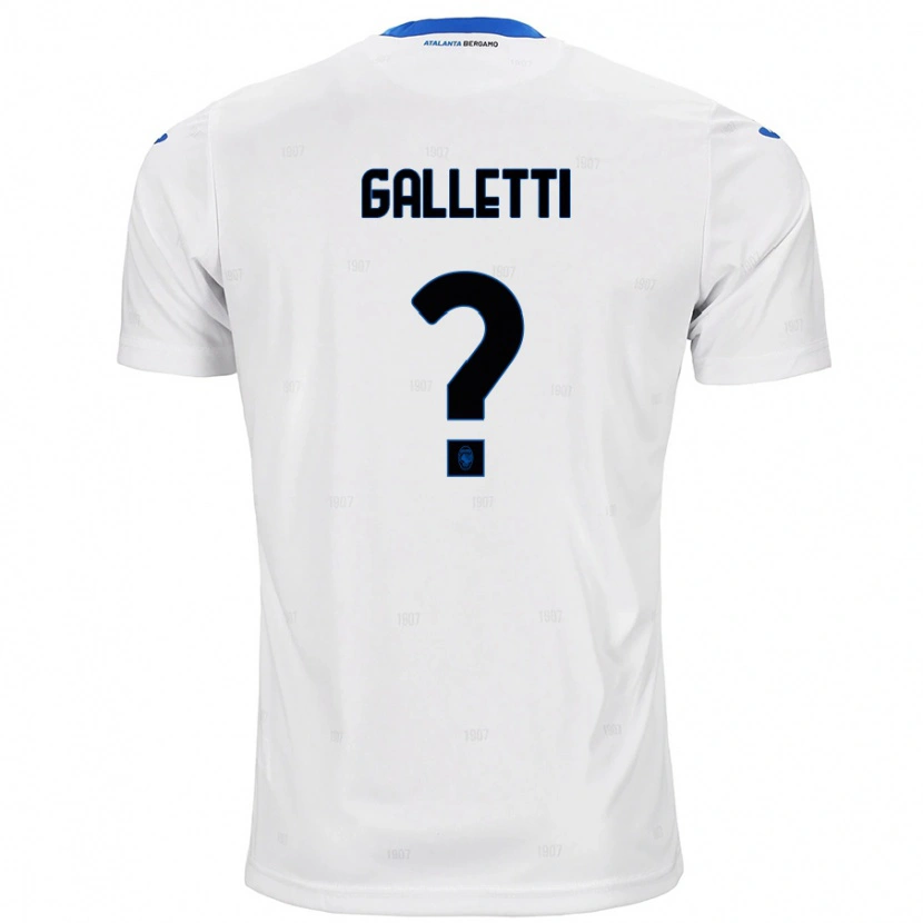 Danxen Dětské Elia Galletti #0 Bílý Daleko Hráčské Dresy 2024/25 Dres