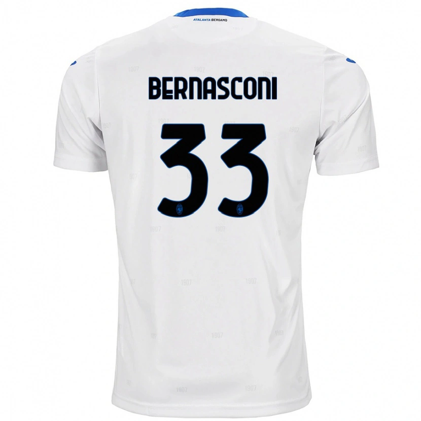 Danxen Dětské Lorenzo Bernasconi #33 Bílý Daleko Hráčské Dresy 2024/25 Dres