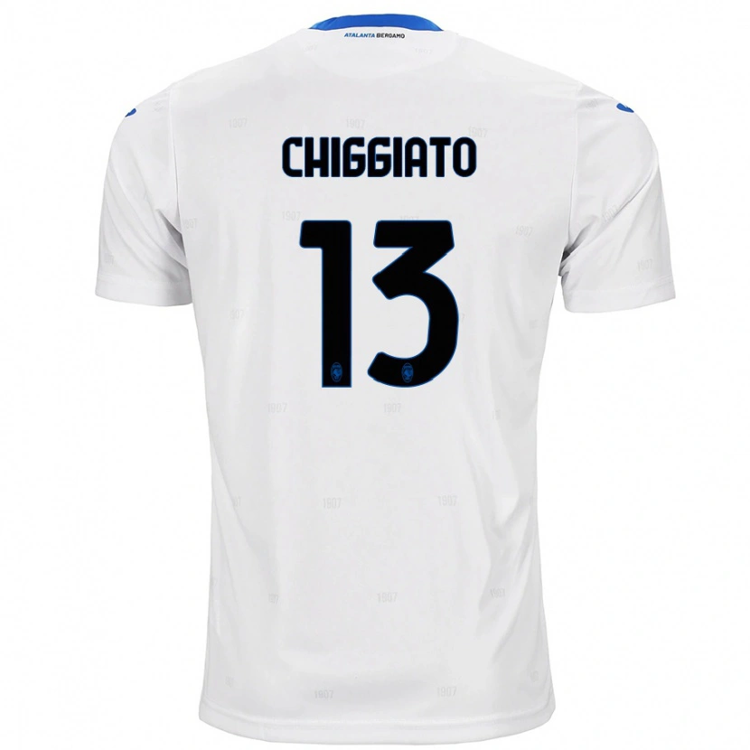 Danxen Dětské Gabriele Chiggiato #13 Bílý Daleko Hráčské Dresy 2024/25 Dres