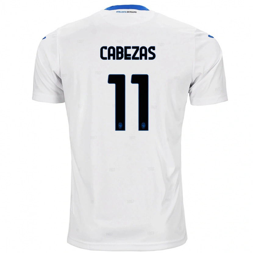 Danxen Dětské Bryan Cabezas #11 Bílý Daleko Hráčské Dresy 2024/25 Dres