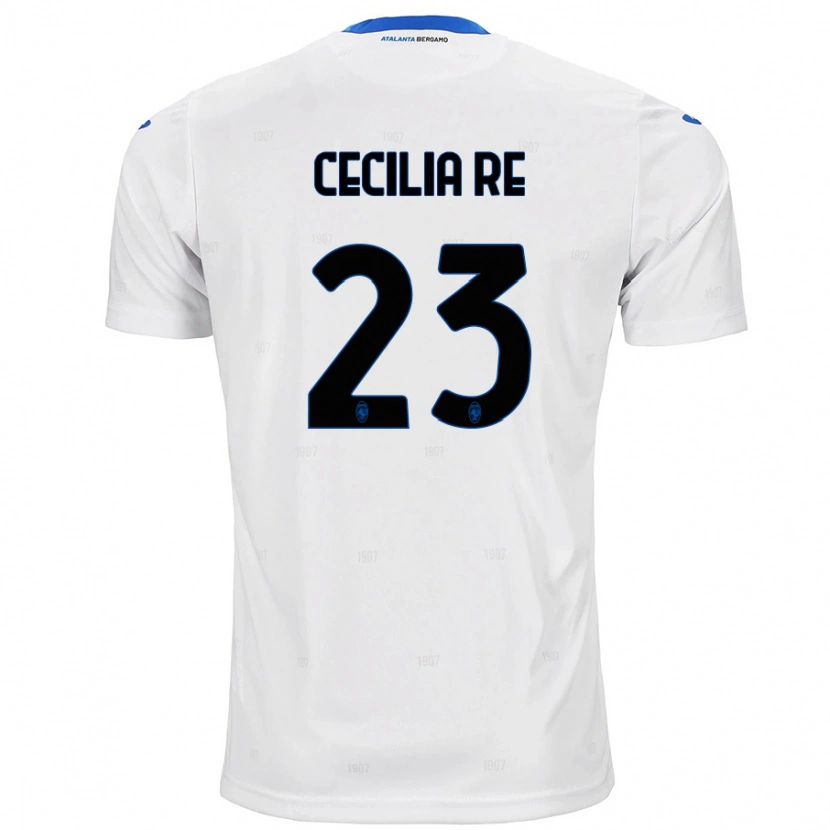 Danxen Dětské Cecilia Re #23 Bílý Daleko Hráčské Dresy 2024/25 Dres