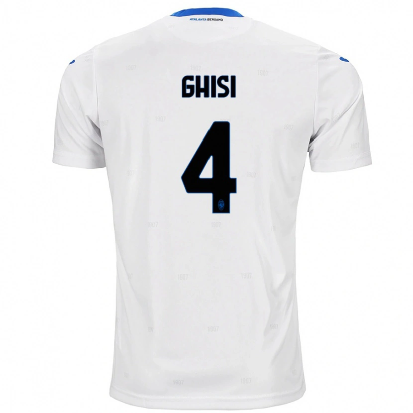 Danxen Dětské Laura Ghisi #4 Bílý Daleko Hráčské Dresy 2024/25 Dres