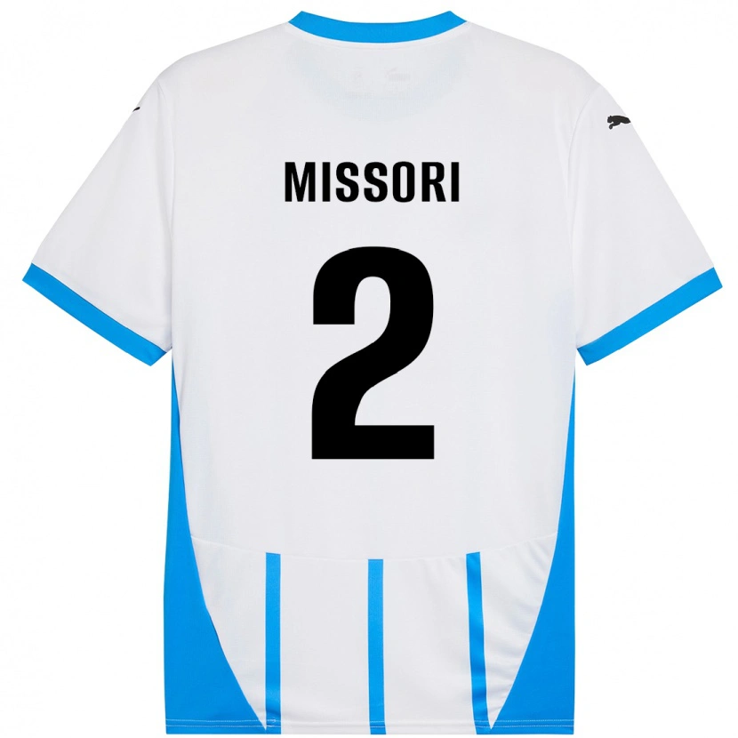 Danxen Dětské Filippo Missori #2 Bílá Modrá Daleko Hráčské Dresy 2024/25 Dres