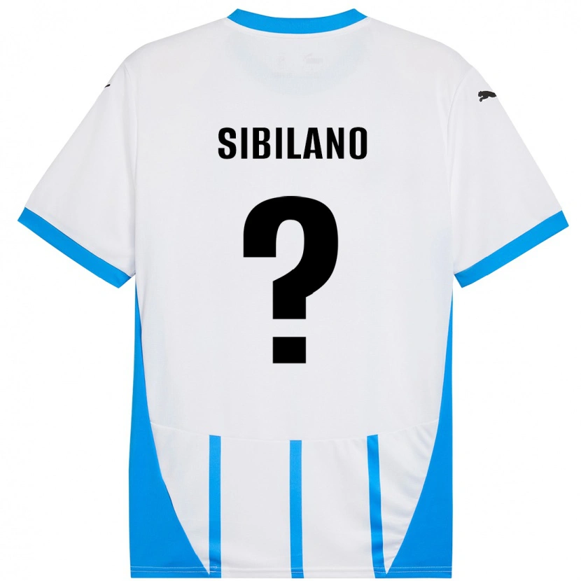 Danxen Dětské Alessio Sibilano #0 Bílá Modrá Daleko Hráčské Dresy 2024/25 Dres
