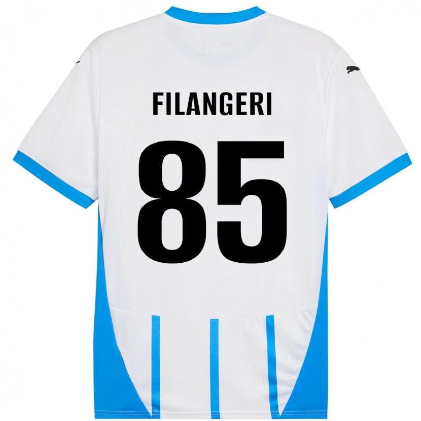 Danxen Dětské Maria Luisa Filangeri #85 Bílá Modrá Daleko Hráčské Dresy 2024/25 Dres