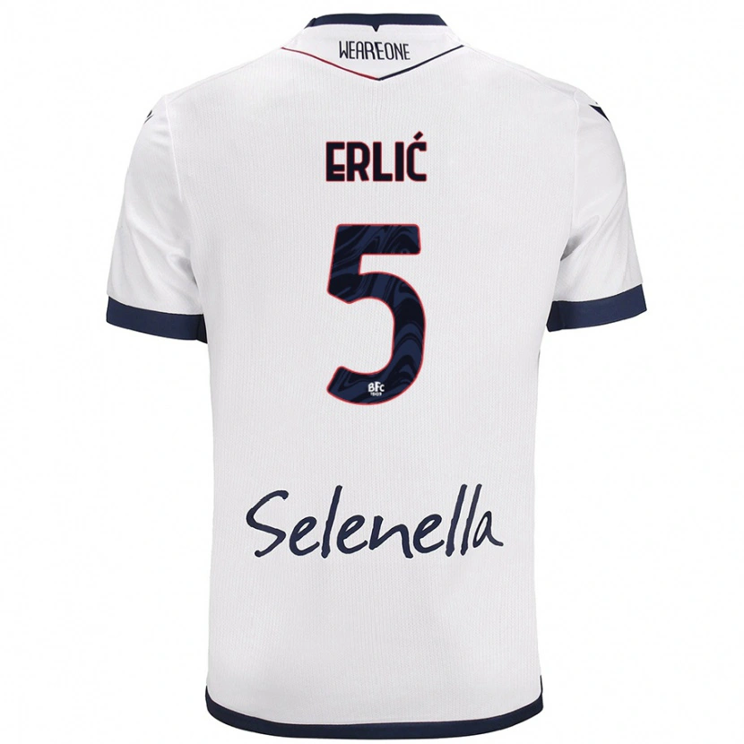 Danxen Dětské Martin Erlić #5 Bílá Královská Modrá Daleko Hráčské Dresy 2024/25 Dres