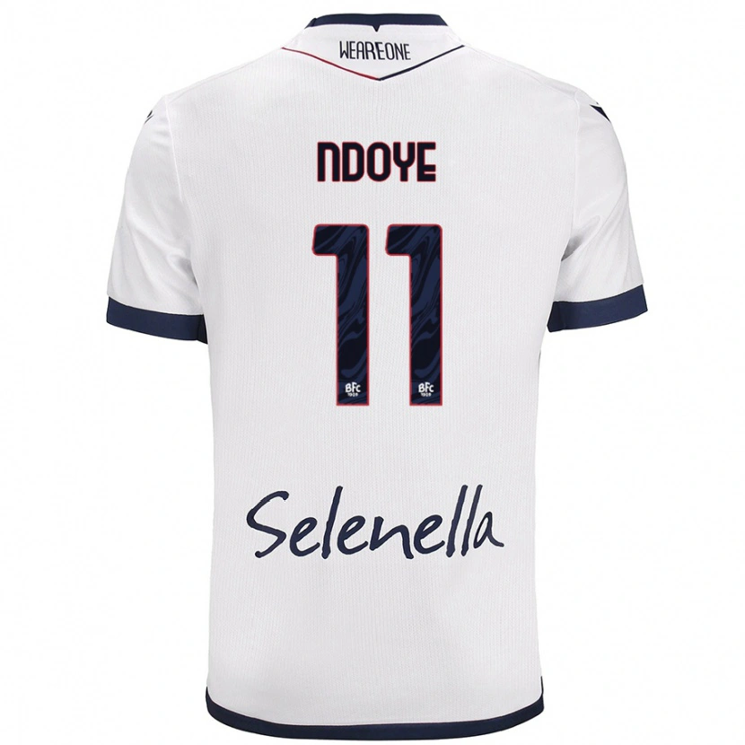 Danxen Dětské Dan Ndoye #11 Bílá Královská Modrá Daleko Hráčské Dresy 2024/25 Dres