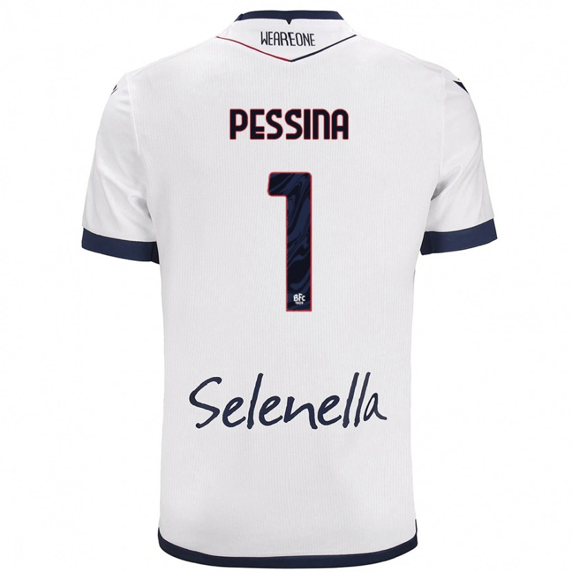 Danxen Dětské Massimo Pessina #1 Bílá Královská Modrá Daleko Hráčské Dresy 2024/25 Dres