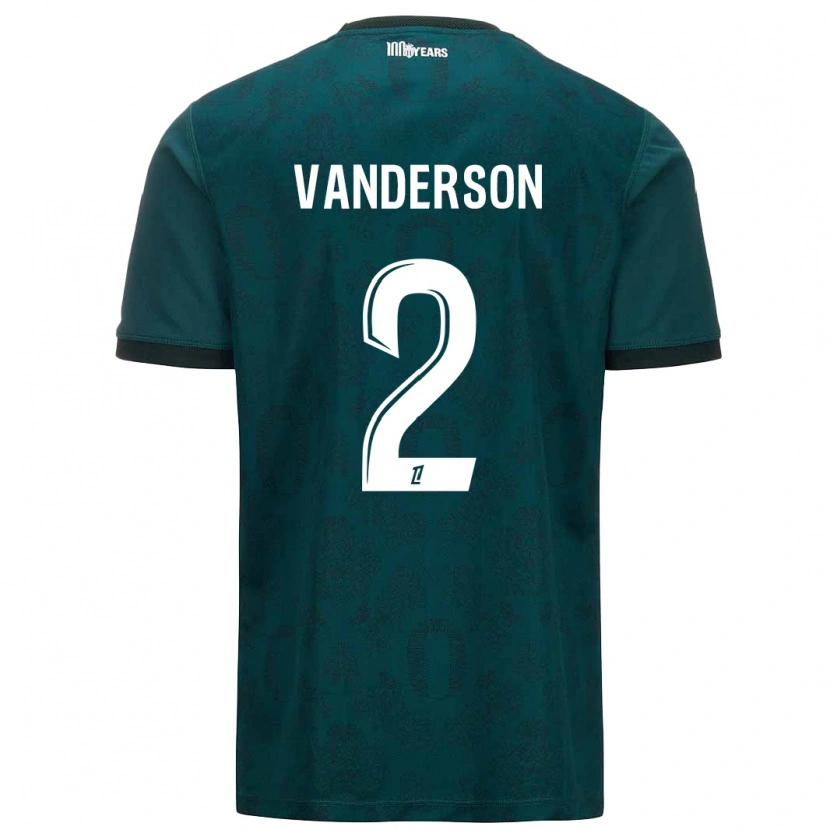 Danxen Dětské Vanderson #2 Tmavě Zelená Daleko Hráčské Dresy 2024/25 Dres