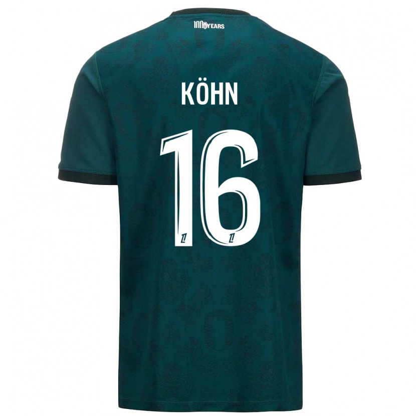 Danxen Dětské Philipp Köhn #16 Tmavě Zelená Daleko Hráčské Dresy 2024/25 Dres