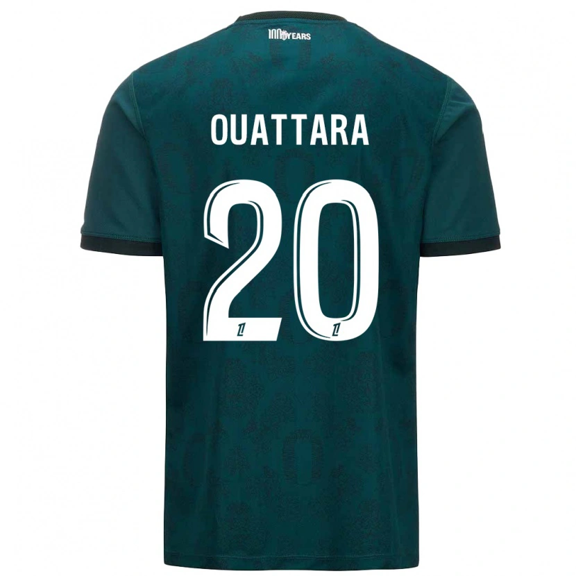 Danxen Dětské Kassoum Ouattara #20 Tmavě Zelená Daleko Hráčské Dresy 2024/25 Dres