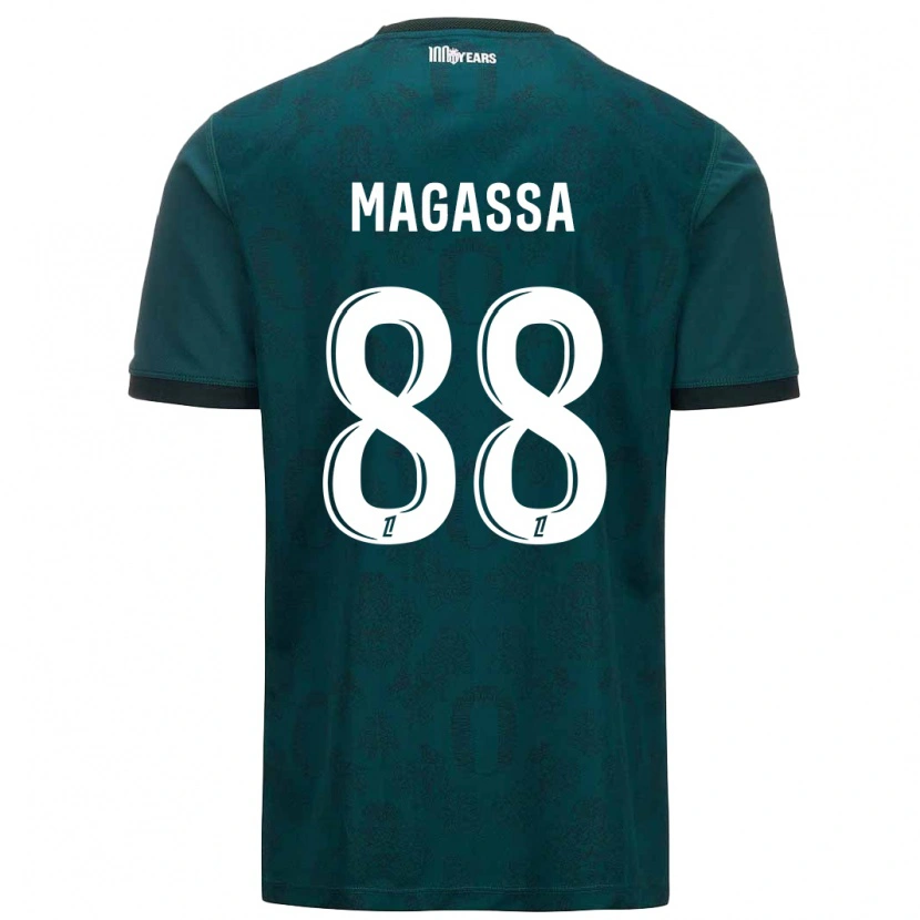 Danxen Dětské Soungoutou Magassa #88 Tmavě Zelená Daleko Hráčské Dresy 2024/25 Dres