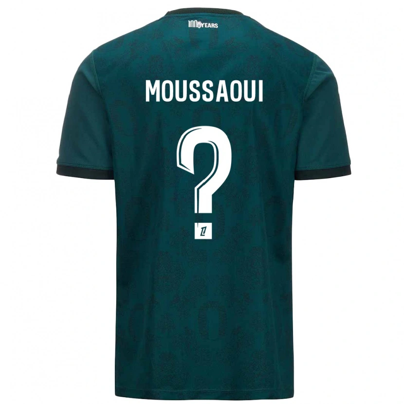 Danxen Dětské Wassim Moussaoui #0 Tmavě Zelená Daleko Hráčské Dresy 2024/25 Dres