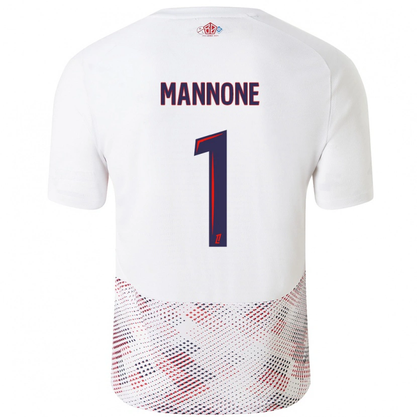 Danxen Dětské Vito Mannone #1 Bílá Královská Modrá Daleko Hráčské Dresy 2024/25 Dres