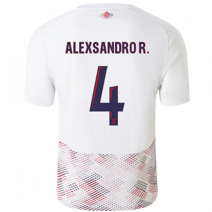 Danxen Dětské Alexsandro #4 Bílá Královská Modrá Daleko Hráčské Dresy 2024/25 Dres