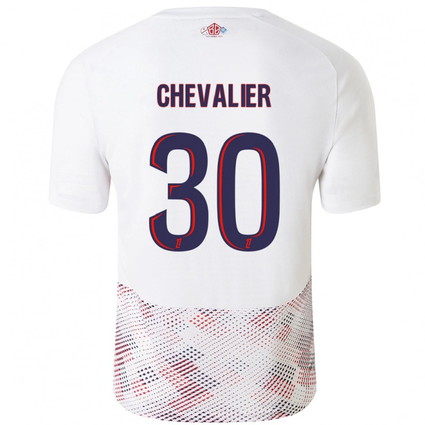 Danxen Dětské Lucas Chevalier #30 Bílá Královská Modrá Daleko Hráčské Dresy 2024/25 Dres