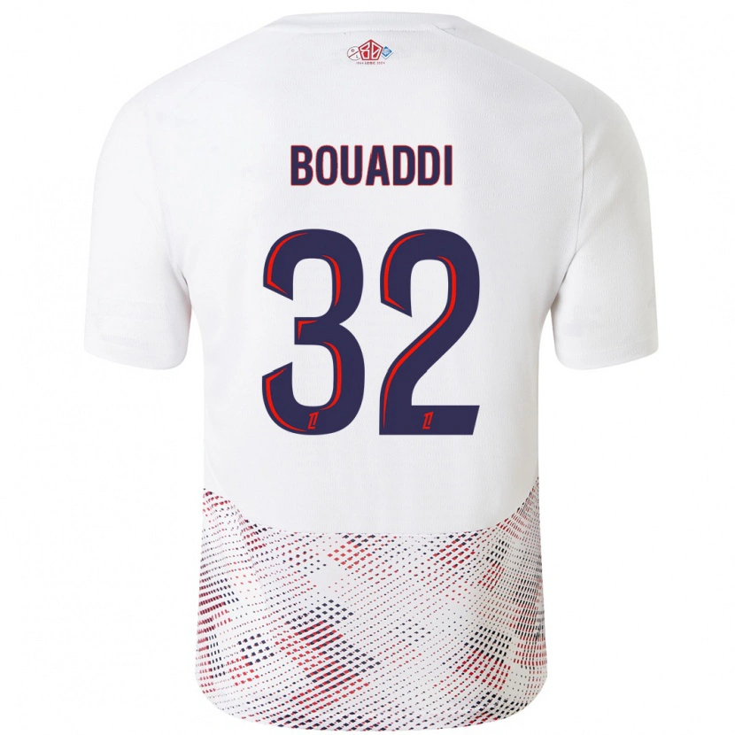 Danxen Dětské Ayyoub Bouaddi #32 Bílá Královská Modrá Daleko Hráčské Dresy 2024/25 Dres