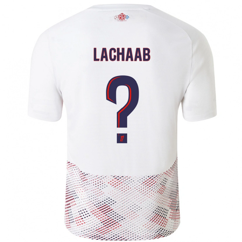 Danxen Dětské Younes Lachaab #0 Bílá Královská Modrá Daleko Hráčské Dresy 2024/25 Dres