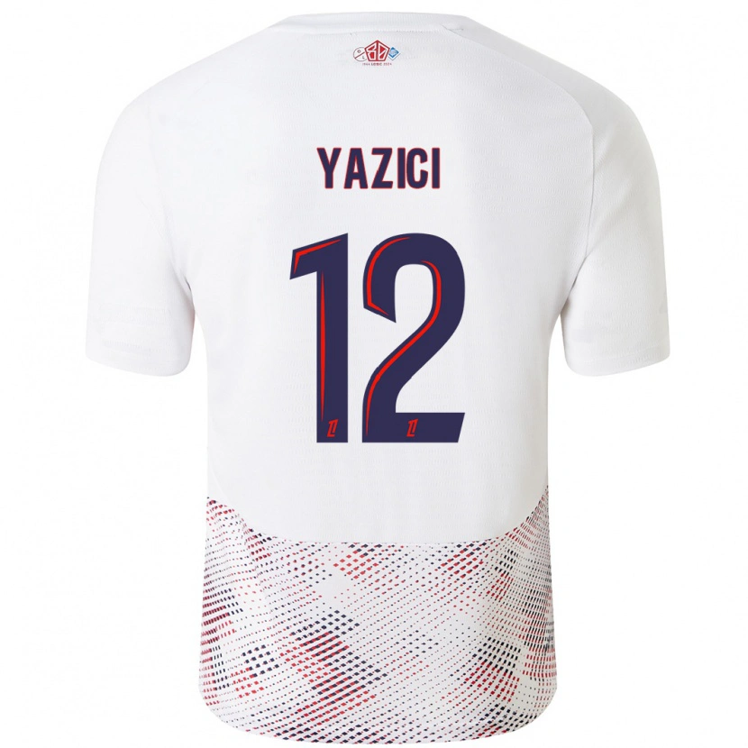 Danxen Dětské Yusuf Yazici #12 Bílá Královská Modrá Daleko Hráčské Dresy 2024/25 Dres
