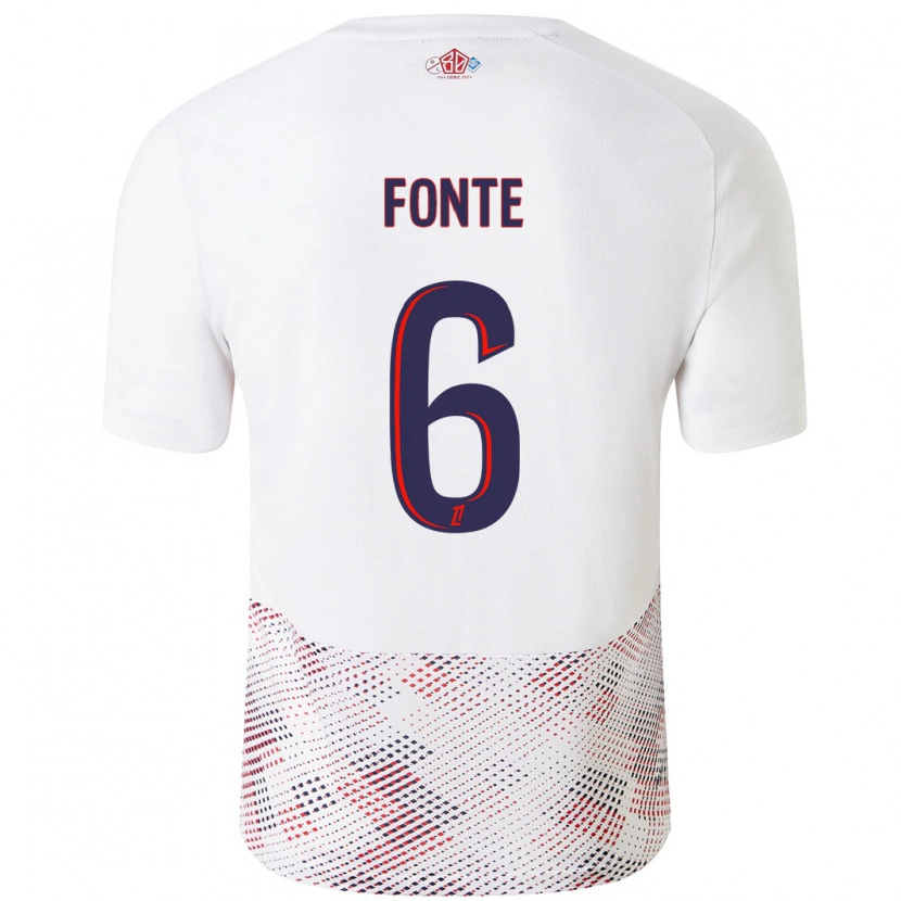Danxen Dětské Jose Fonte #6 Bílá Královská Modrá Daleko Hráčské Dresy 2024/25 Dres
