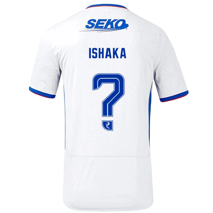 Danxen Dětské Thompson Ishaka #0 Bílá Modrá Daleko Hráčské Dresy 2024/25 Dres