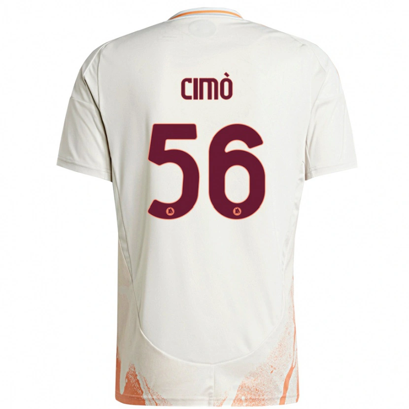 Danxen Dětské Giada Cimò #56 Krémová Bílá Oranžová Daleko Hráčské Dresy 2024/25 Dres