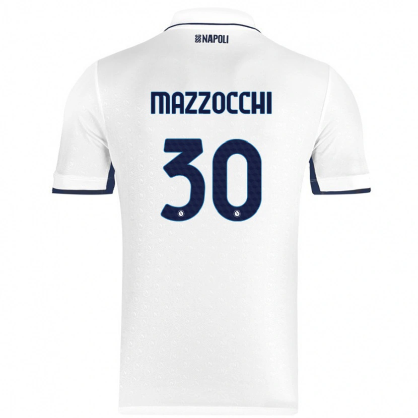 Danxen Dětské Pasquale Mazzocchi #30 Bílá Královská Modrá Daleko Hráčské Dresy 2024/25 Dres