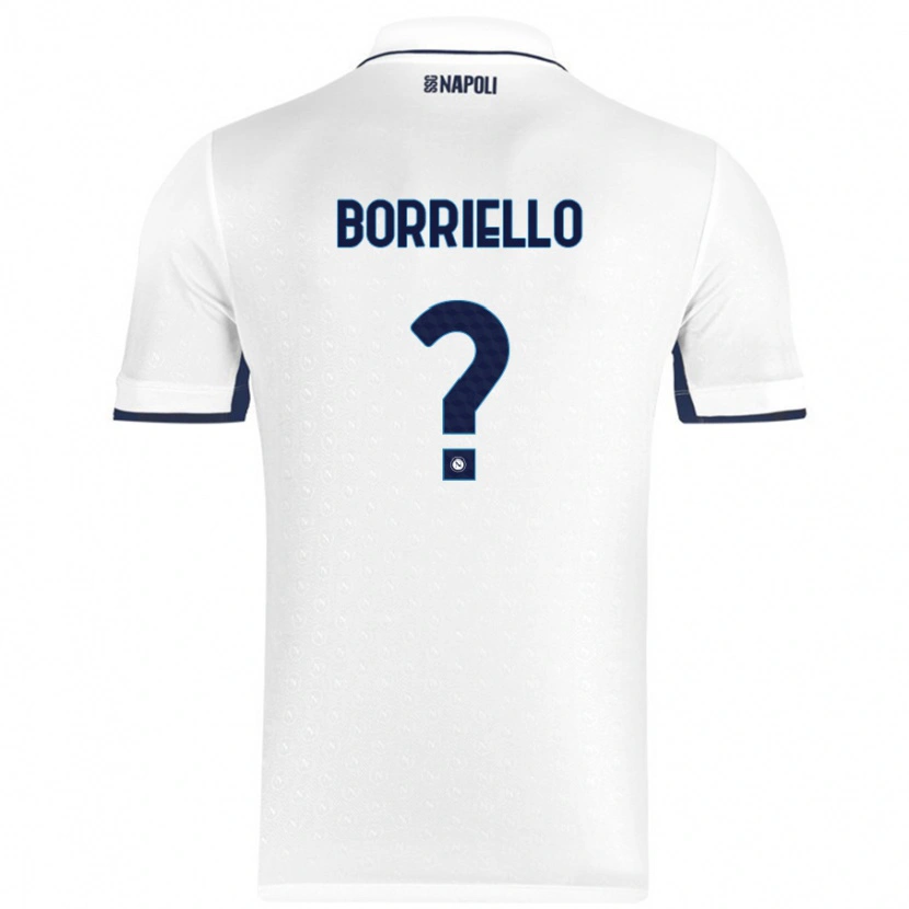 Danxen Dětské Salvatore Borriello #0 Bílá Královská Modrá Daleko Hráčské Dresy 2024/25 Dres