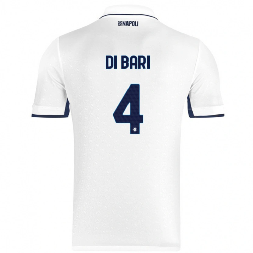Danxen Dětské Martina Di Bari #4 Bílá Královská Modrá Daleko Hráčské Dresy 2024/25 Dres