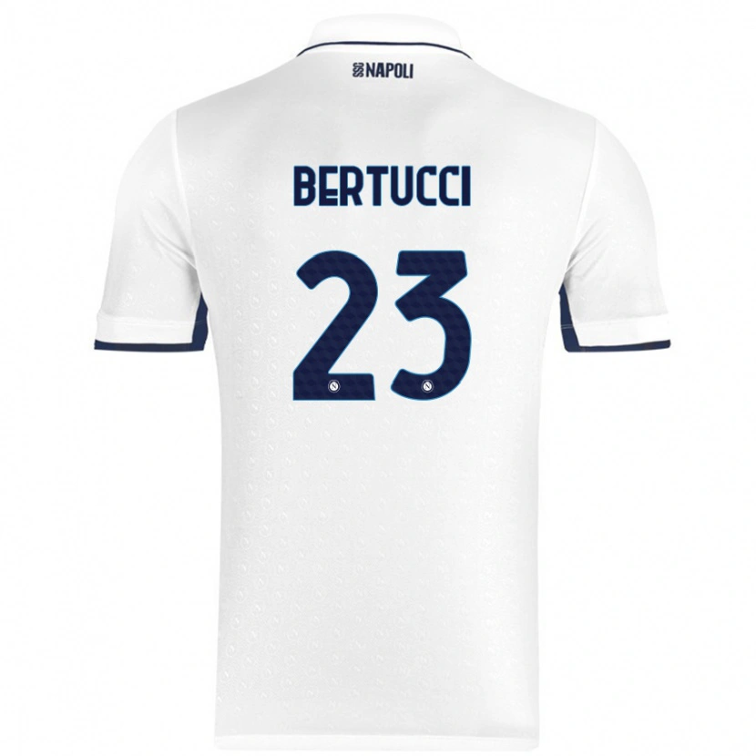 Danxen Dětské Sofia Bertucci #23 Bílá Královská Modrá Daleko Hráčské Dresy 2024/25 Dres