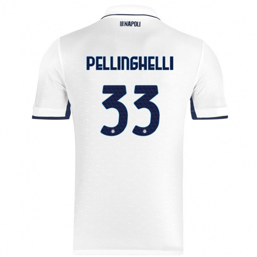Danxen Dětské Alice Pellinghelli #33 Bílá Královská Modrá Daleko Hráčské Dresy 2024/25 Dres