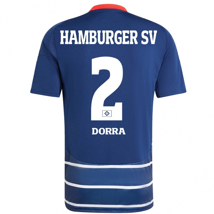Danxen Dětské Raphael Dorra #2 Tmavě Modrá Daleko Hráčské Dresy 2024/25 Dres