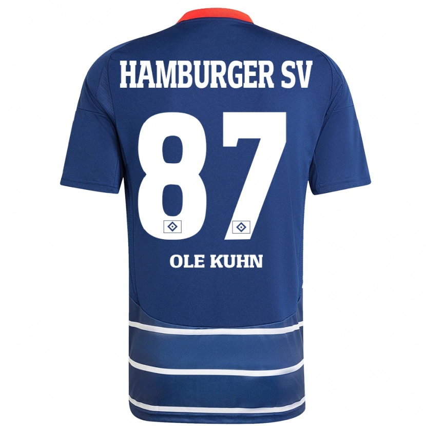 Danxen Dětské Niklas Ole Kühn #87 Tmavě Modrá Daleko Hráčské Dresy 2024/25 Dres