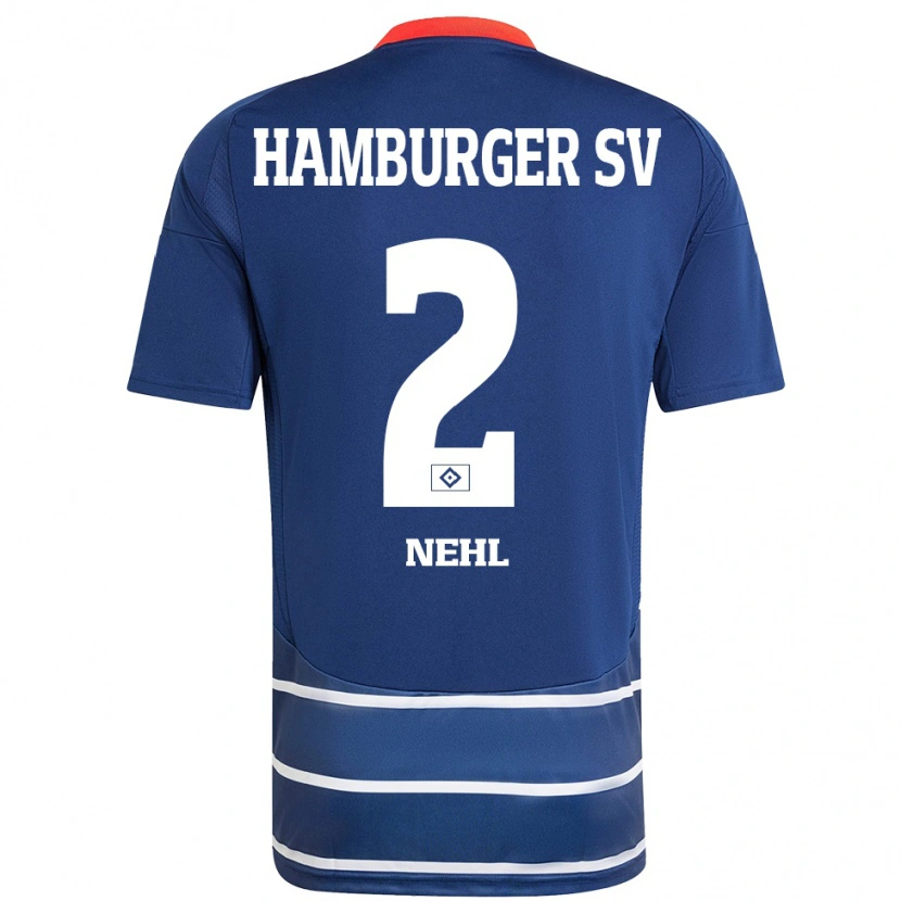 Danxen Dětské Julius Nehl #2 Tmavě Modrá Daleko Hráčské Dresy 2024/25 Dres