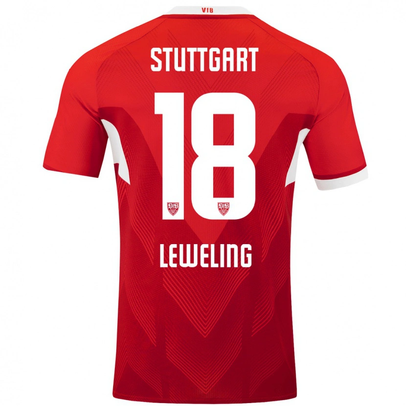 Danxen Dětské Jamie Leweling #18 Červená Bílá Daleko Hráčské Dresy 2024/25 Dres