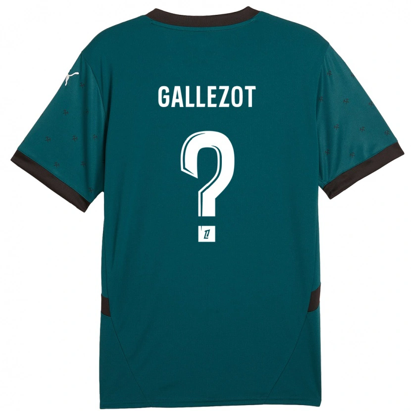 Danxen Dětské Tim Gallezot #0 Tmavě Zelená Daleko Hráčské Dresy 2024/25 Dres