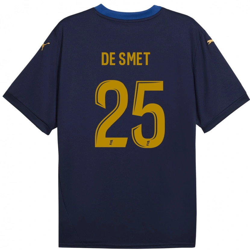Danxen Dětské Thibault De Smet #25 Námořnické Zlato Daleko Hráčské Dresy 2024/25 Dres