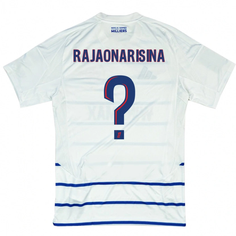 Danxen Dětské Noah Rajaonarisina #0 Bílá Modrá Daleko Hráčské Dresy 2024/25 Dres