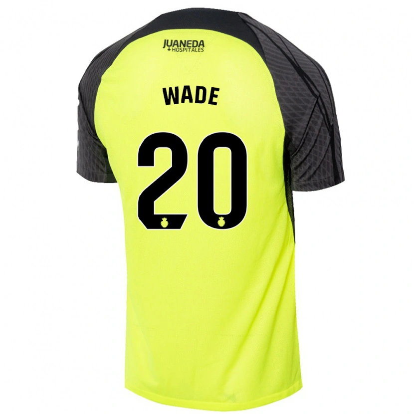 Danxen Dětské Sebas Wade #20 Fluorescenční Zelená Černá Daleko Hráčské Dresy 2024/25 Dres
