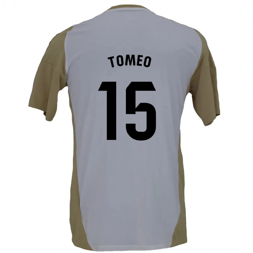 Danxen Dětské Pablo Tomeo #15 Hnědá Bílá Daleko Hráčské Dresy 2024/25 Dres