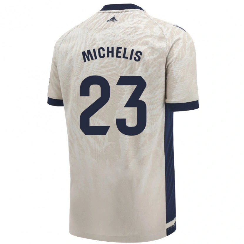 Danxen Dětské Nikolaos Michelis #23 Světle Šedá Daleko Hráčské Dresy 2024/25 Dres