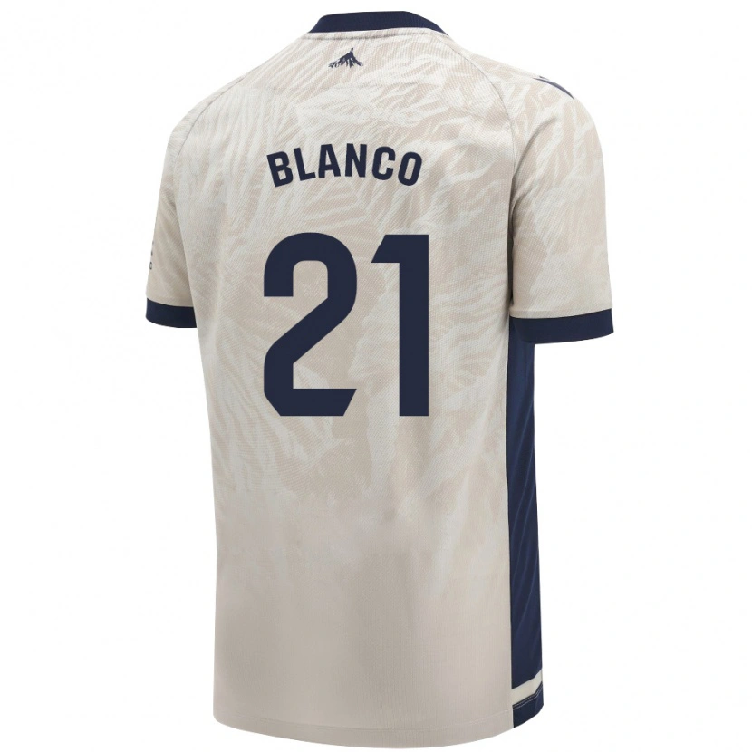 Danxen Dětské Alexia Blanco Llacuno #21 Světle Šedá Daleko Hráčské Dresy 2024/25 Dres