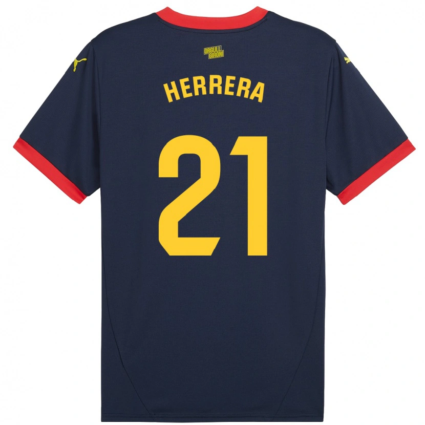 Danxen Dětské Yangel Herrera #21 Tmavě Červená Daleko Hráčské Dresy 2024/25 Dres