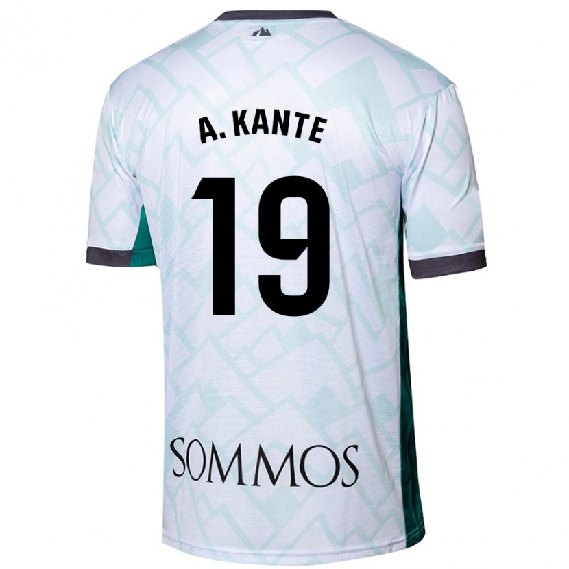 Danxen Dětské Abou Kanté #19 Bílá Zelená Daleko Hráčské Dresy 2024/25 Dres