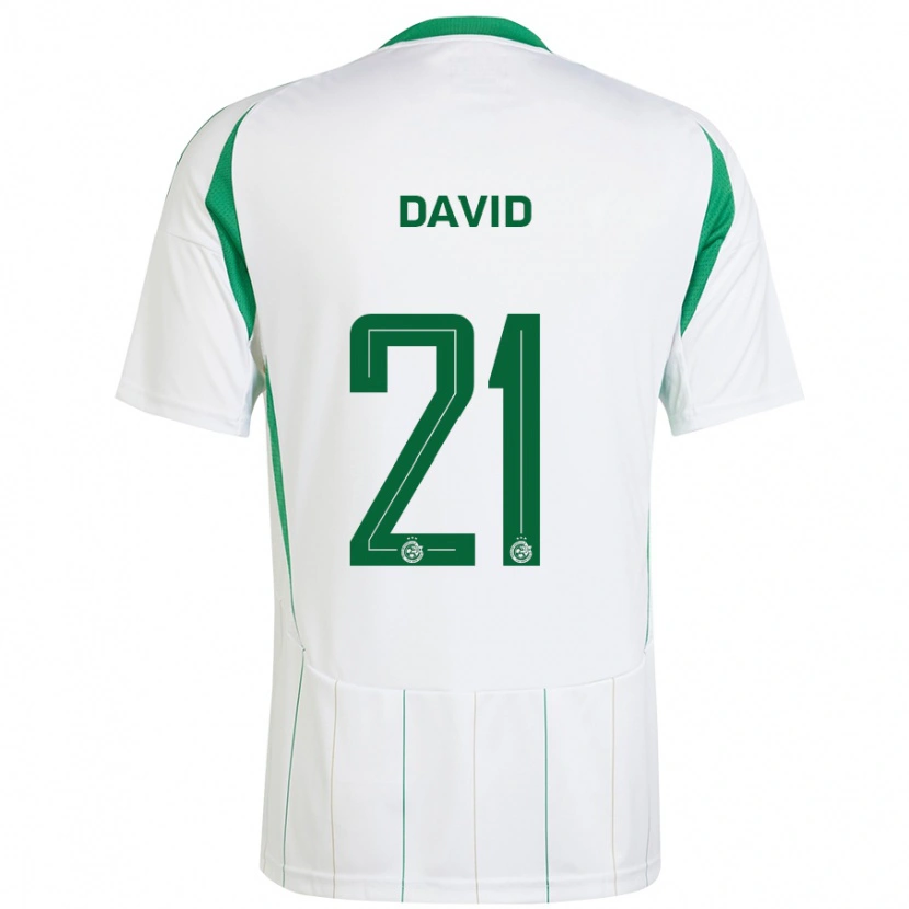Danxen Dětské Dean David #21 Bílá Zelená Daleko Hráčské Dresy 2024/25 Dres