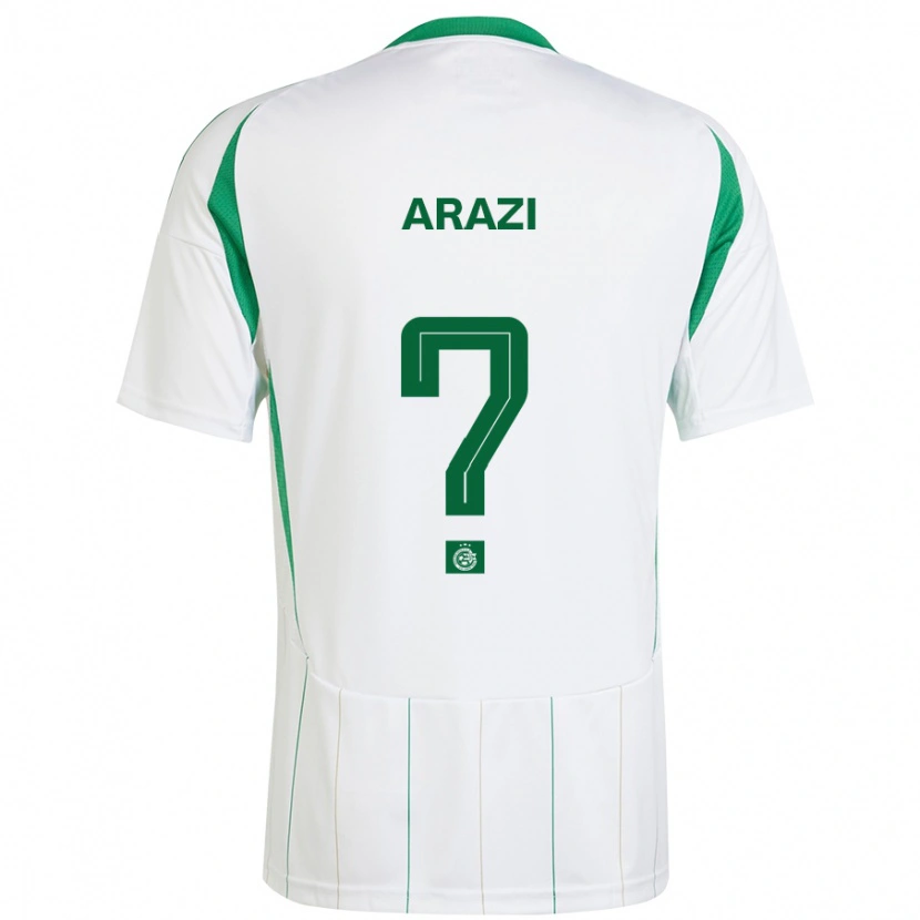 Danxen Dětské Amit Arazi #0 Bílá Zelená Daleko Hráčské Dresy 2024/25 Dres