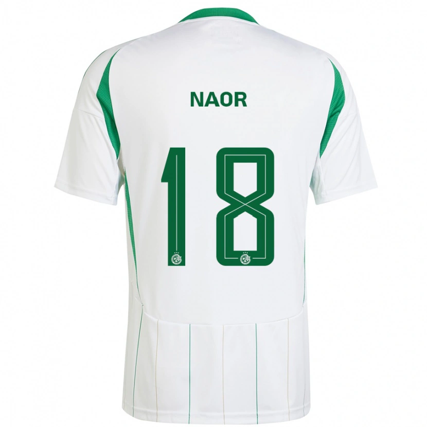 Danxen Dětské Goni Naor #18 Bílá Zelená Daleko Hráčské Dresy 2024/25 Dres
